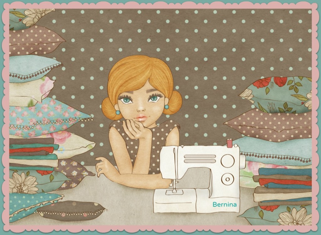 girl sewing