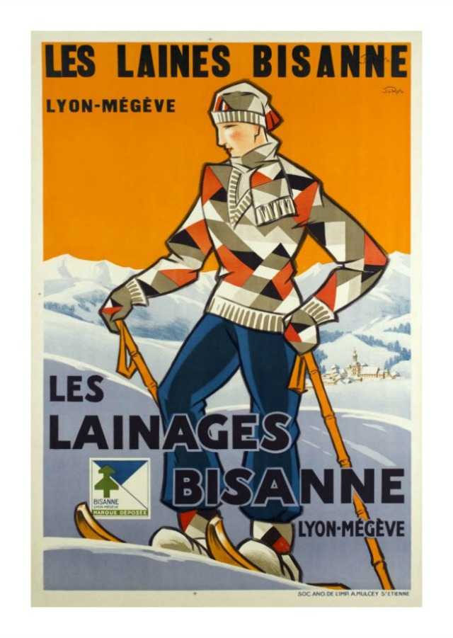 ski posters vintage